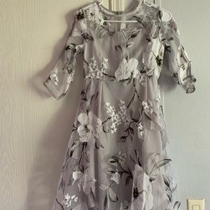 Floral sheer dress
